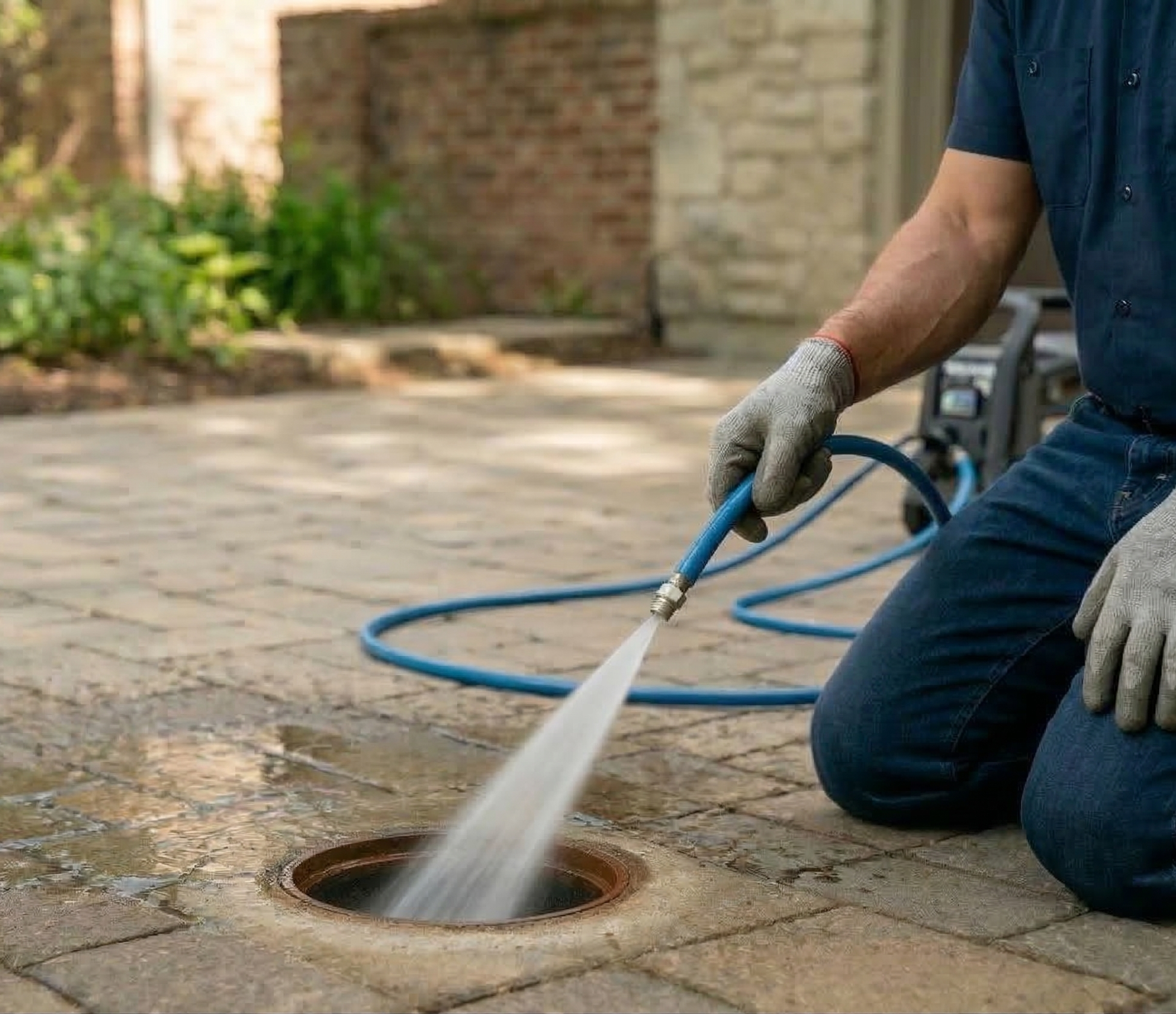 technician fixing a boiler