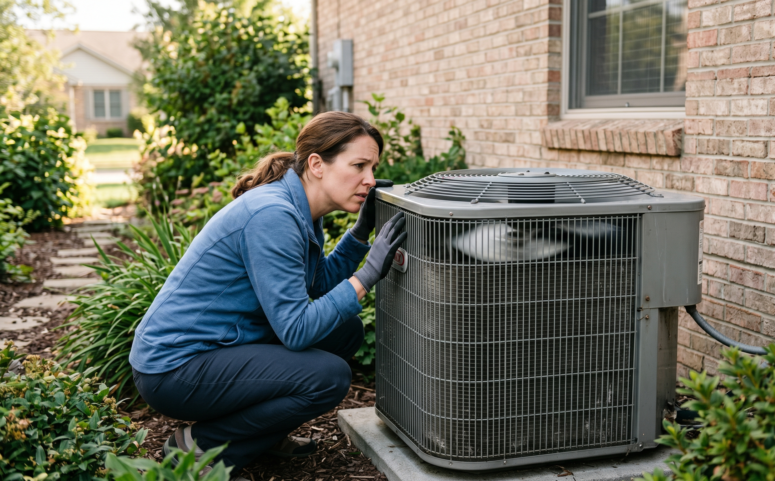 technician fixing a boiler